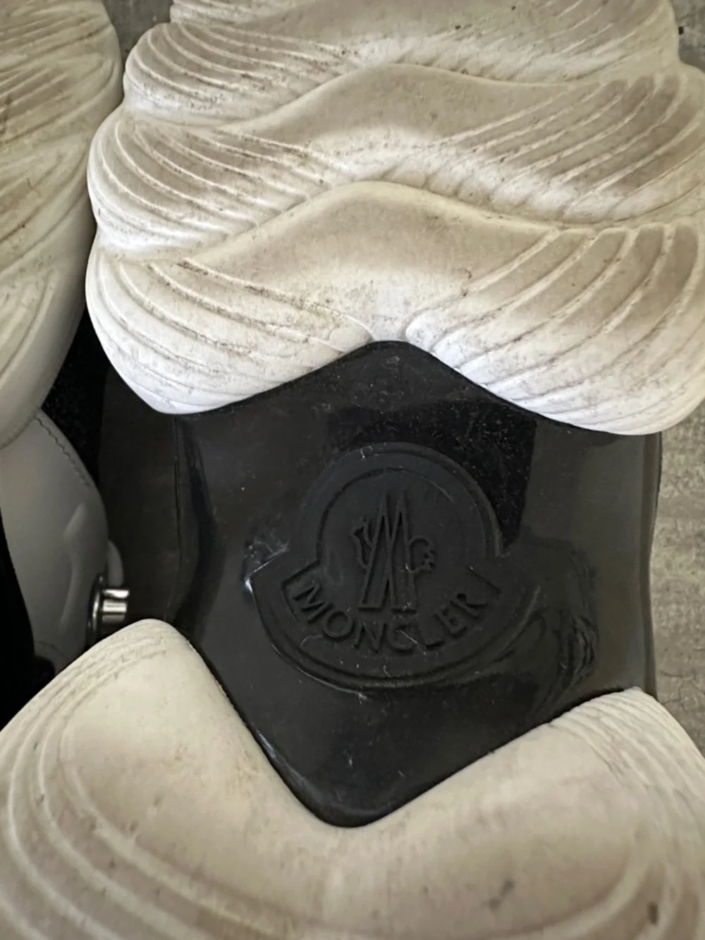 Moncler Black, Silver & White Thelma Sneakers Trainers Size 38 - Picture 10 of 10